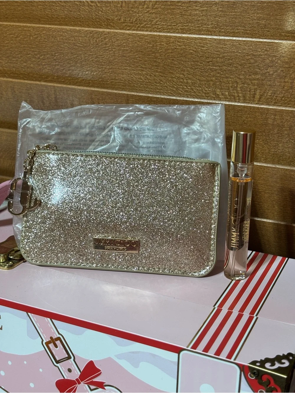 Jimmy Choo Gold Pouch
